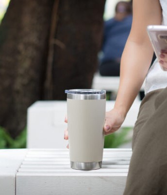 branded travel mug